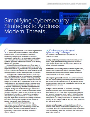 Simplifying Cybersecurity Strategies to Address Modern Threats